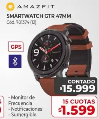 Naldo Lombardi Amazfit Smartwatch GTR 47MM 15 Cuotas oferta