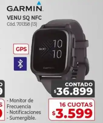 Naldo Lombardi Garmin Venu SQ NFC 16 Cuotas oferta