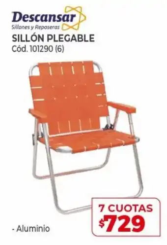 Naldo Lombardi Descansar Sillón Plegable 7 Cuotas oferta