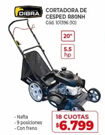 Naldo Lombardi Cortadora de Cesped R80NH 18 Cuotas oferta