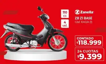 Naldo Lombardi Zanella ZB Z1 Base 24 Cuotas oferta
