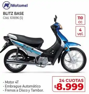Naldo Lombardi Motomel Blitz Base 24 Cuotas oferta