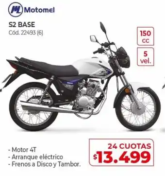 Naldo Lombardi Motomel S2 Base 24 Cuotas oferta