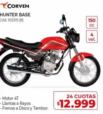 Naldo Lombardi Corven Hunter Base 24 Cuotas oferta