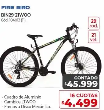 Naldo Lombardi Fire Bird BIN29-21W00 16 Cuotas oferta