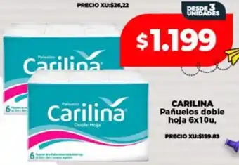 Supermayorista Vital Carilina pañuelos doble hoja oferta