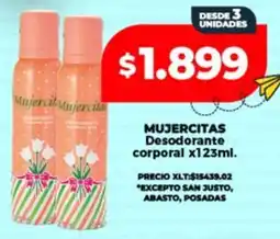 Supermayorista Vital Mujercitas desodorante corporal oferta