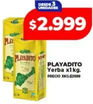 Supermayorista Vital Playadito yerba oferta