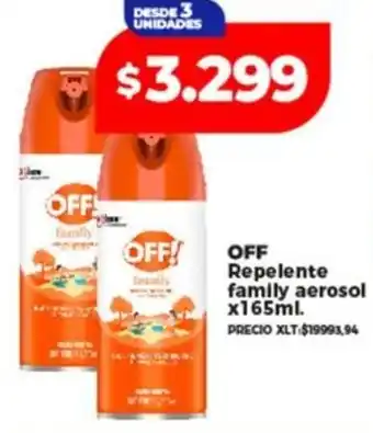 Supermayorista Vital Off repelente family aerosol oferta