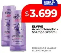 Supermayorista Vital Elvive acondicionador - shampo oferta