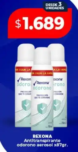 Supermayorista Vital Rexona antitranspirante odorono aerosol oferta