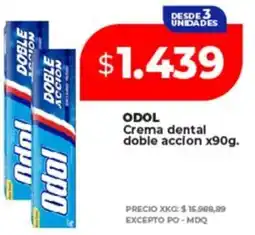 Supermayorista Vital Odol crema dental doble accion oferta