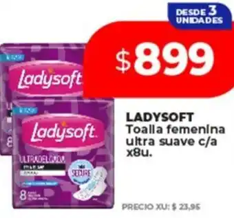 Supermayorista Vital Ladysoft toalla femenina ultra suave oferta