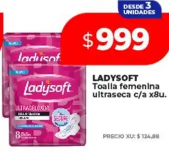 Supermayorista Vital Ladysoft toalla femenina ultraseca oferta