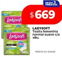 Supermayorista Vital Ladysoft toalla femenina normal suave oferta