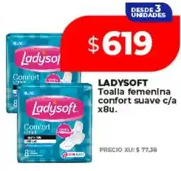 Supermayorista Vital Ladysoft toalla femenina confort suave oferta