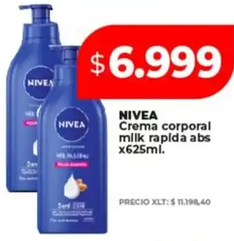 Supermayorista Vital Nivea crema corporal milk rapida abs oferta