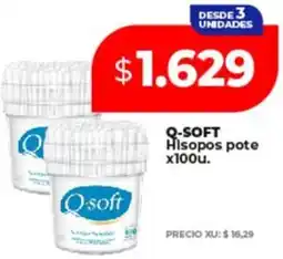 Supermayorista Vital Q-SOFT hisopos pote oferta