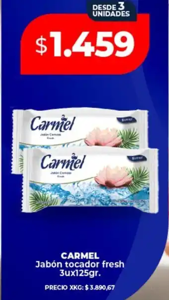 Supermayorista Vital Carmel jabón tocador fresh oferta