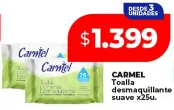 Supermayorista Vital Carmel toalla desmaquillante suave oferta