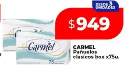 Supermayorista Vital Carmel pañuelos clasicos box oferta