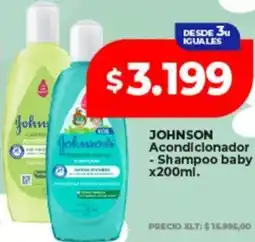 Supermayorista Vital Johnson acondicionador -shampoo baby oferta