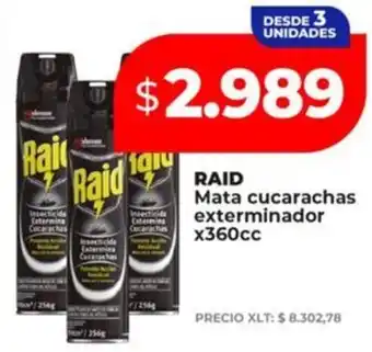 Supermayorista Vital Raid mata cucarachas exterminador oferta