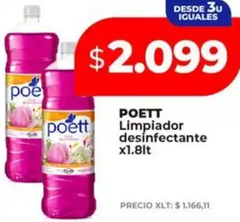 Supermayorista Vital Poett limpiador desinfectante oferta