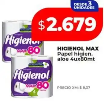 Supermayorista Vital Higienol max papel higien. aloe oferta