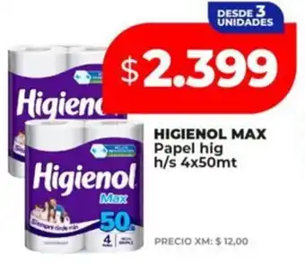 Supermayorista Vital Higienol max papel hig oferta