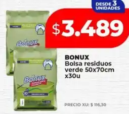 Supermayorista Vital BONUX Bolsa residuos verde oferta