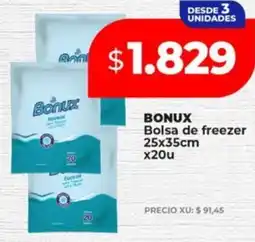 Supermayorista Vital BONUX Bolsa de freezer oferta