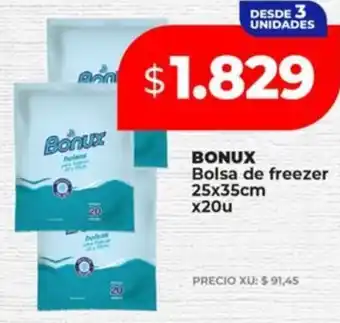 Supermayorista Vital BONUX Bolsa de freezer oferta