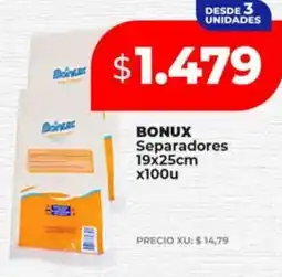 Supermayorista Vital BONUX Separadores oferta