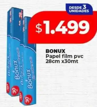 Supermayorista Vital BONUX Papel film pvc oferta