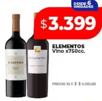 Supermayorista Vital ELEMENTOS Vino oferta