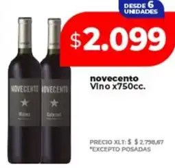 Supermayorista Vital Novecento Vino oferta