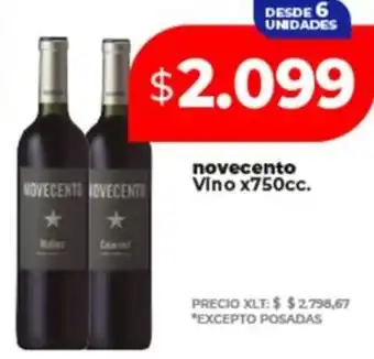 Supermayorista Vital Novecento Vino oferta