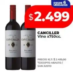 Supermayorista Vital CANCILLER Vino oferta