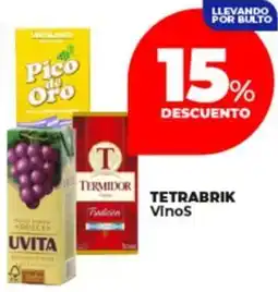 Supermayorista Vital TETRABRIK Vinos oferta