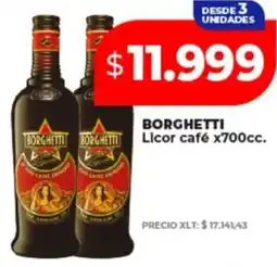 Supermayorista Vital BORGHETTI Licor café oferta