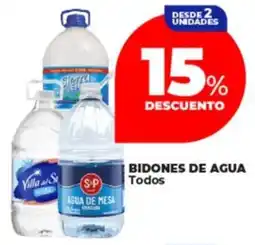 Supermayorista Vital BIDONES DE AGUA Todos oferta