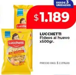 Supermayorista Vital LUCCHETTI Fideos al huevo oferta