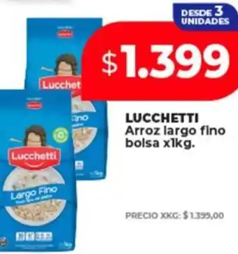 Supermayorista Vital LUCCHETTI Arroz largo fino oferta