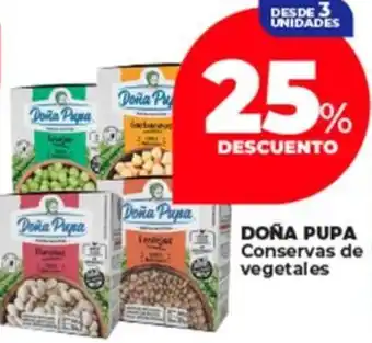 Supermayorista Vital DOÑA PUPA Conservas de vegetales oferta