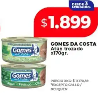 Supermayorista Vital GOMES DA COSTA Atún trozado oferta