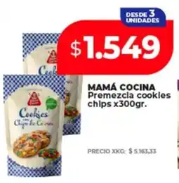 Supermayorista Vital Mamá cocina premezcla cookles chips oferta