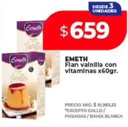 Supermayorista Vital Emeth flan vainilla con vitamīnas oferta