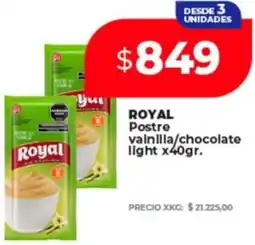 Supermayorista Vital Royal postre vainilla/chocolate light oferta