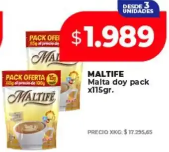 Supermayorista Vital Maltife malta doy pack oferta